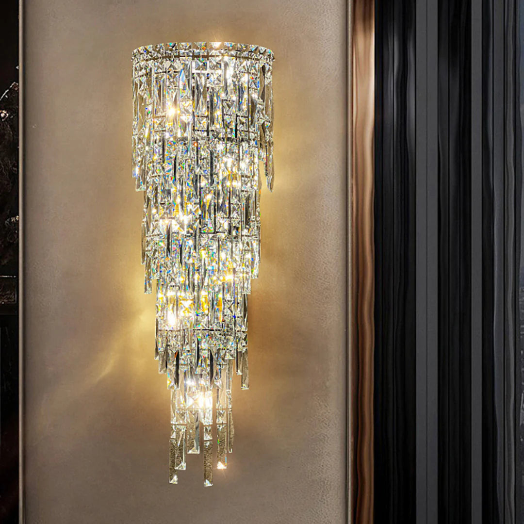 Crystal Rainfall Cyra Wall Lamp - Nuvé