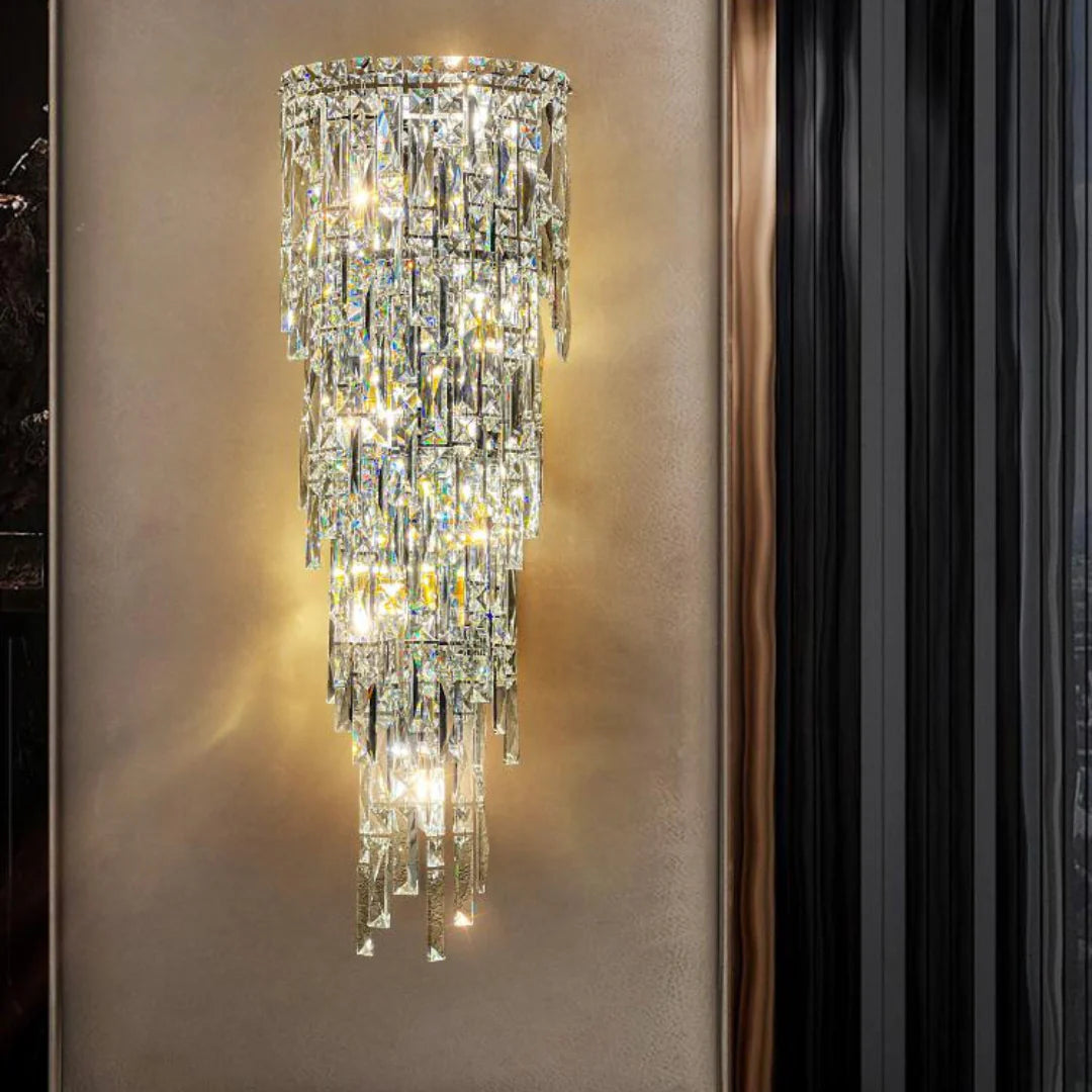Crystal Rainfall Cyra Wall Lamp - Nuvé