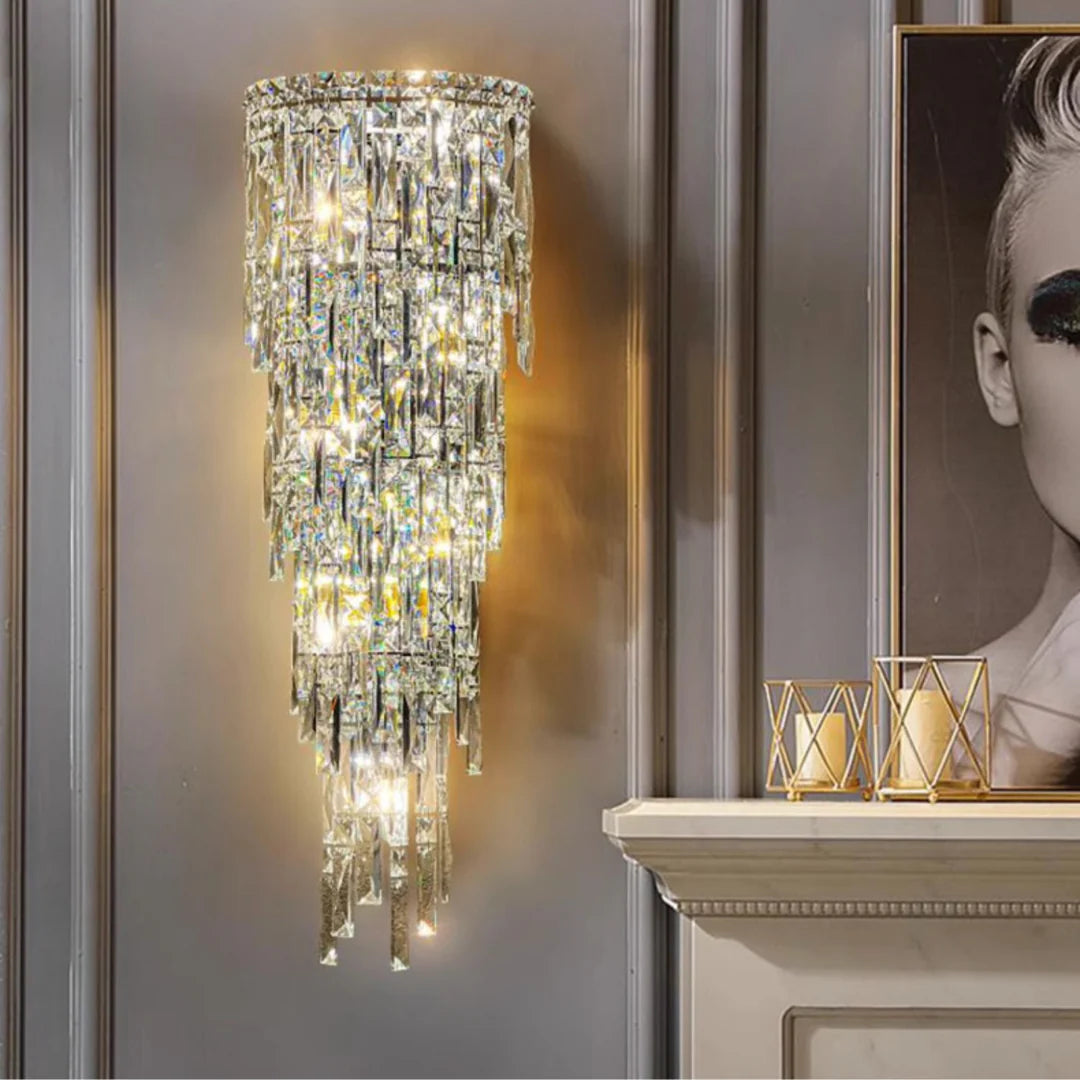Crystal Rainfall Cyra Wall Lamp - Nuvé