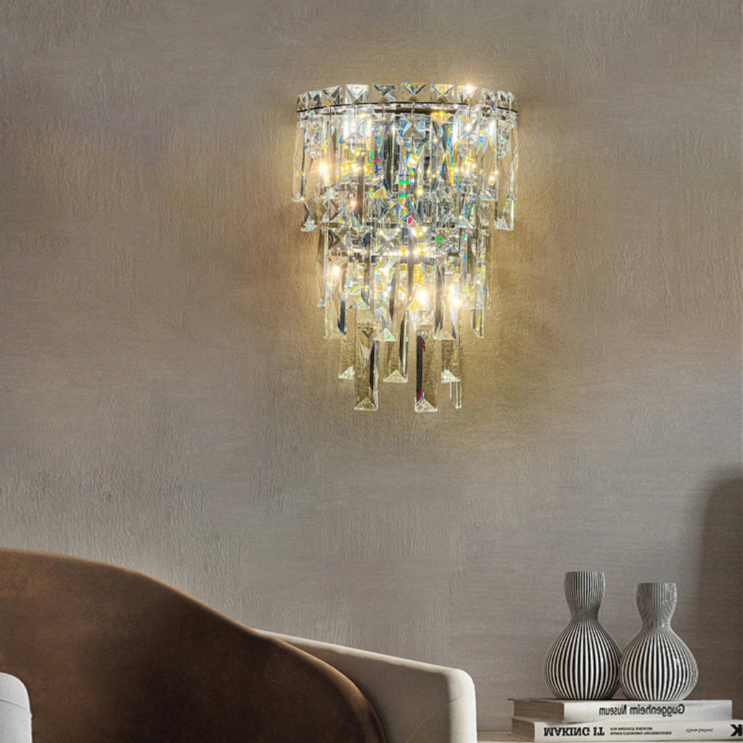 Crystal Rainfall Cyra Wall Lamp - Nuvé