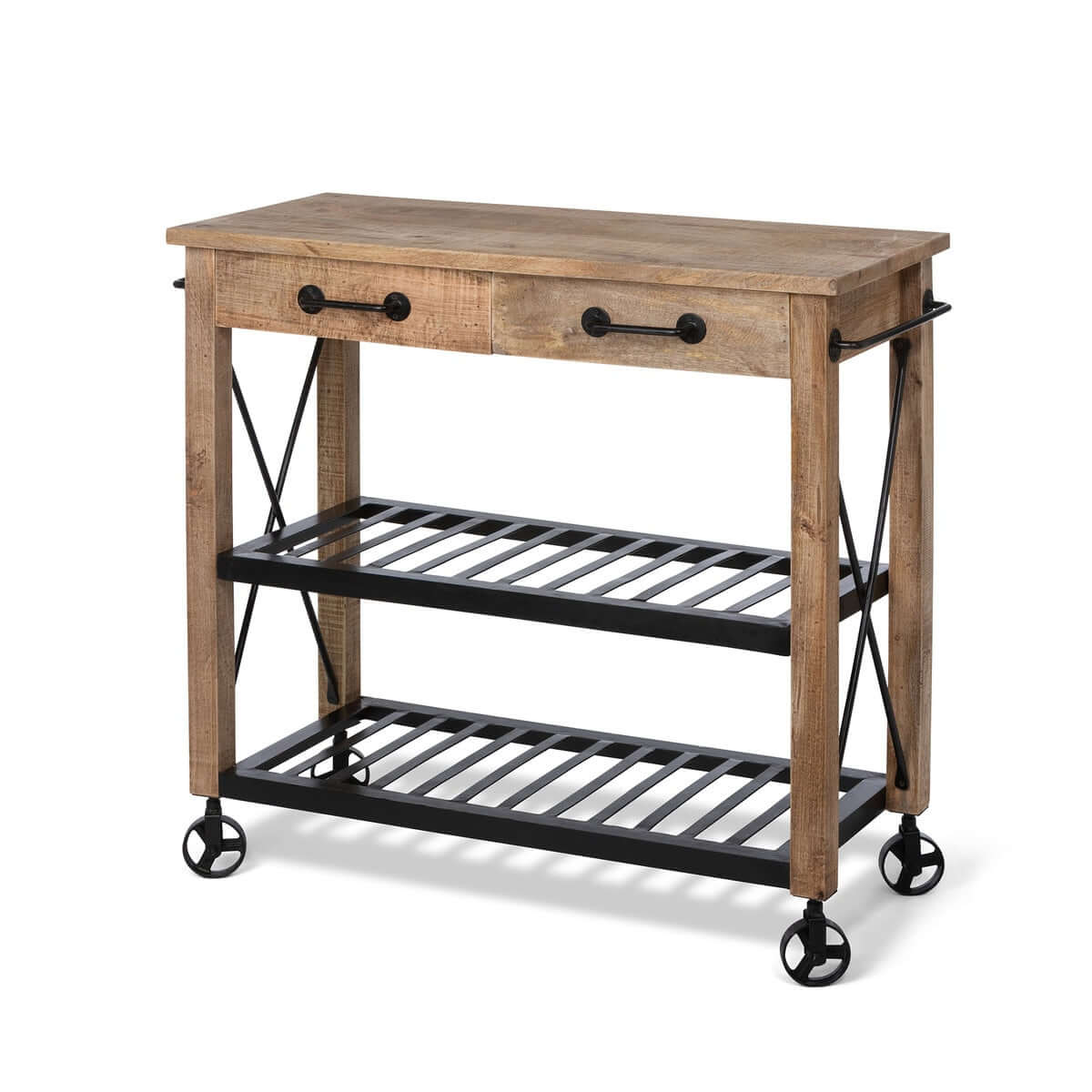 Vintage Rolling Garden Cart with Drawers - Nuvé