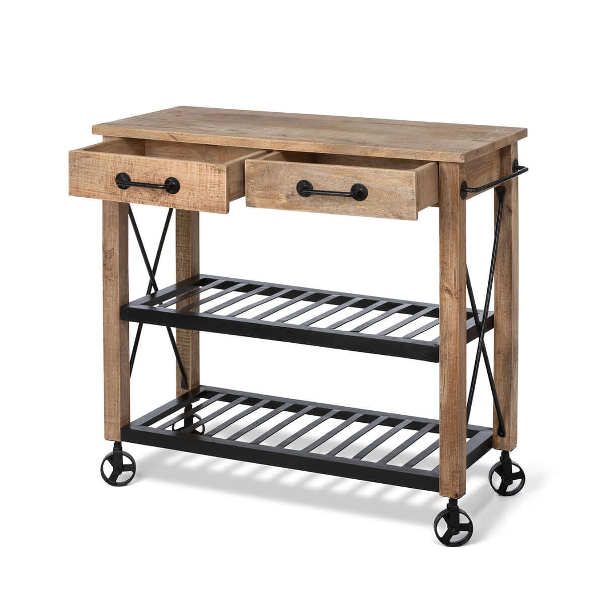 Vintage Rolling Garden Cart with Drawers - Nuvé