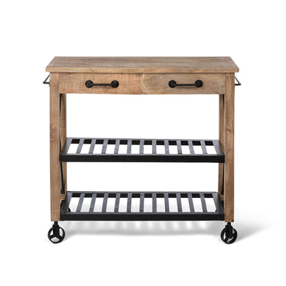 Vintage Rolling Garden Cart with Drawers - Nuvé
