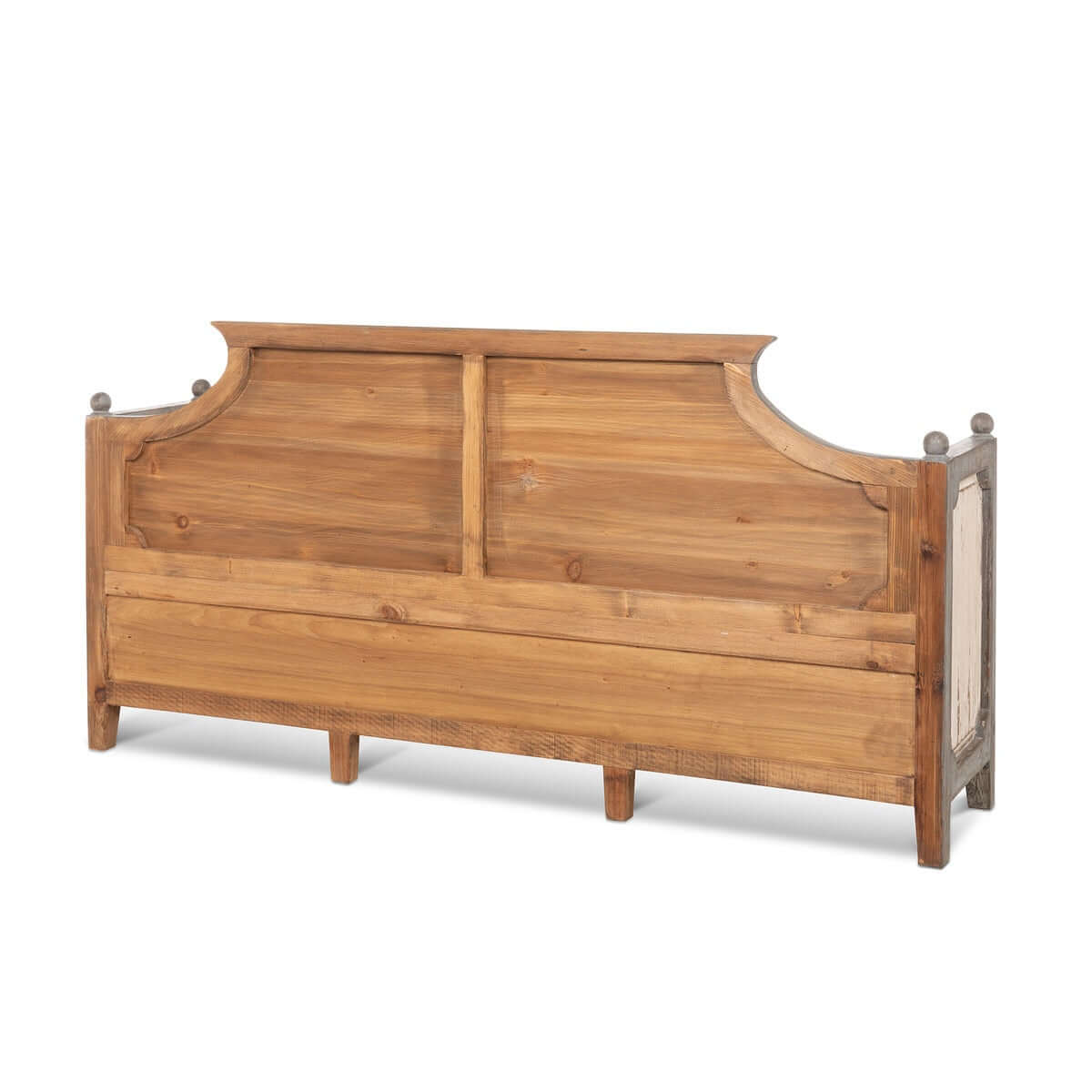 Antique Distressed Wood French Country Bench - Nuvé