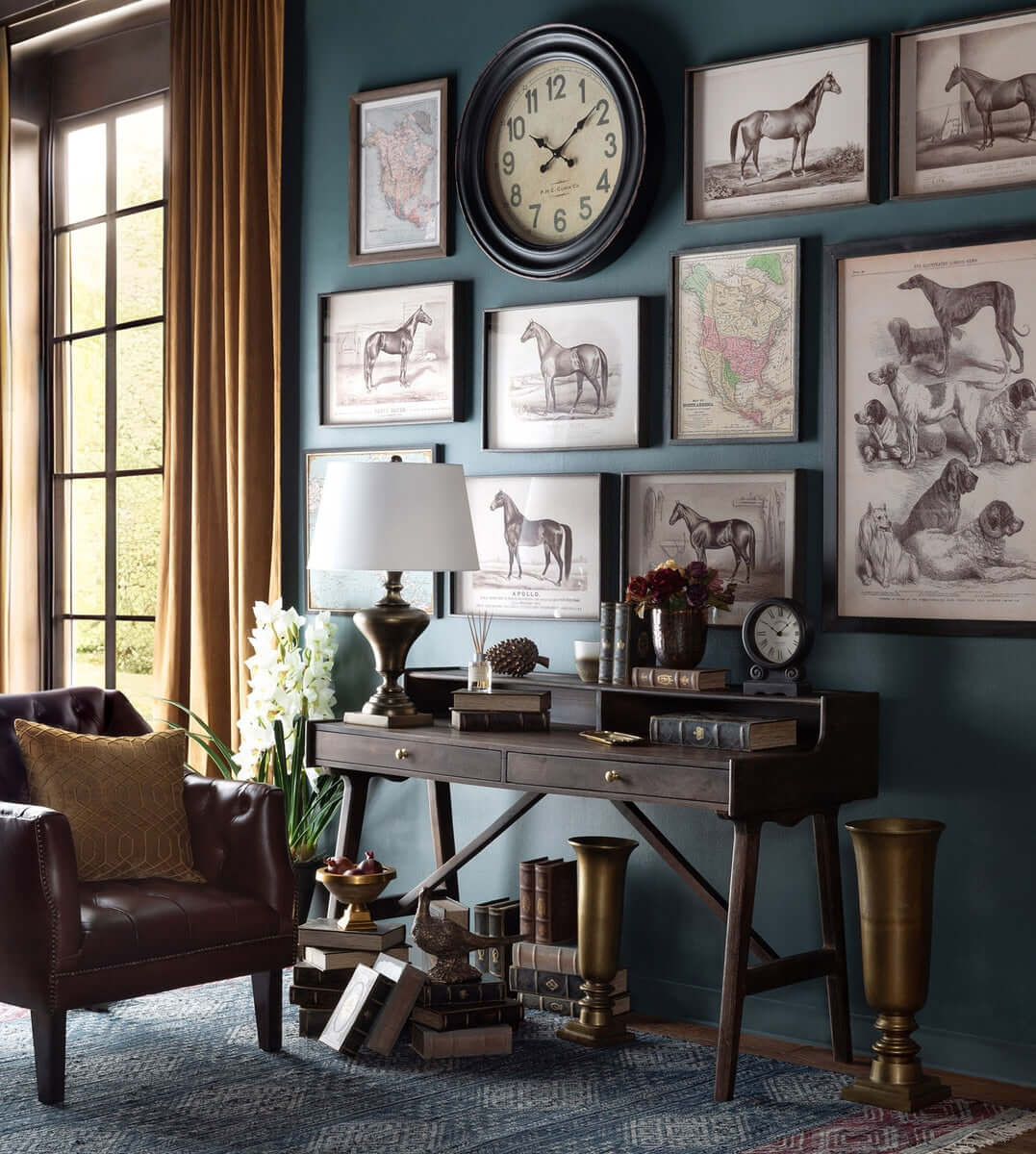 Tufted Leather Club Chair in Cordovan Brown with Nailhead Trim - Nuvé