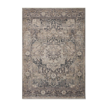 Traditional Distressed Loomed Rug – Vintage Medallion Area Carpet - Nuvé