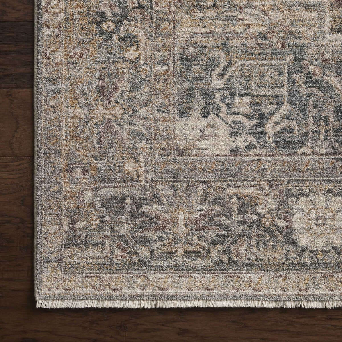 Traditional Distressed Loomed Rug – Vintage Medallion Area Carpet - Nuvé
