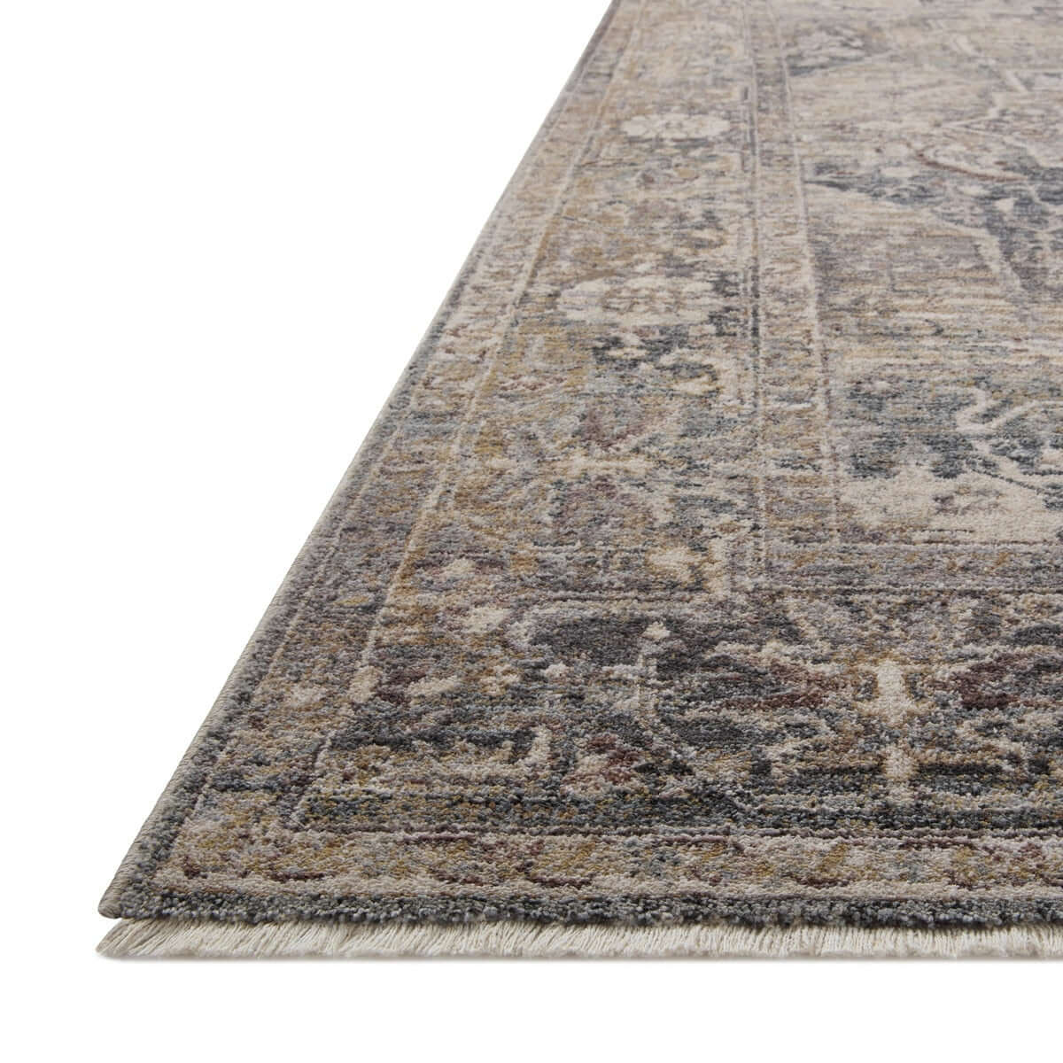 Traditional Distressed Loomed Rug – Vintage Medallion Area Carpet - Nuvé