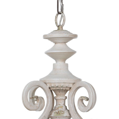 Rustic French Country Chandelier with Gold Leaf Accents - Nuvé