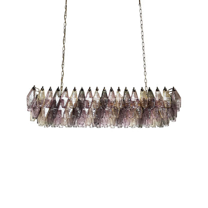 Elegant Multicolored Murano Poliedri Chandelier - Nuvé