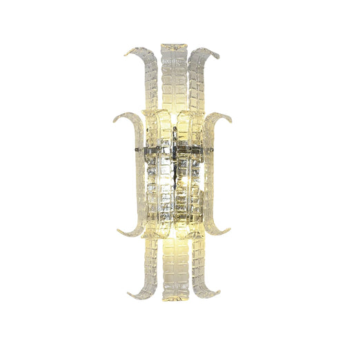 Elegant Murano Leaf Shape Glass Wall Sconce - Nuvé