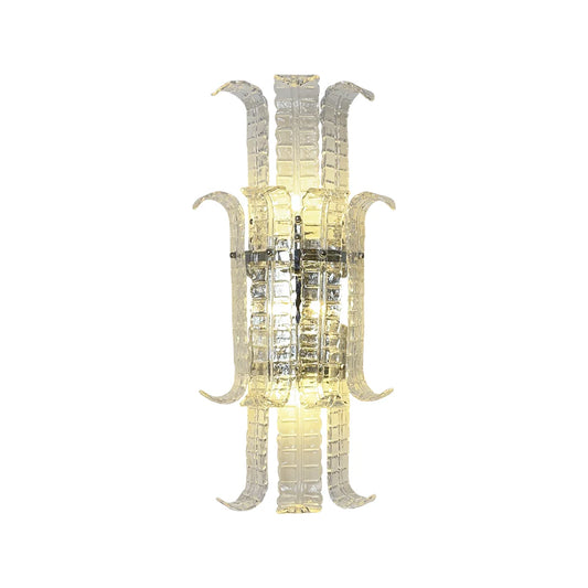 Elegant Murano Leaf Shape Glass Wall Sconce - Nuvé