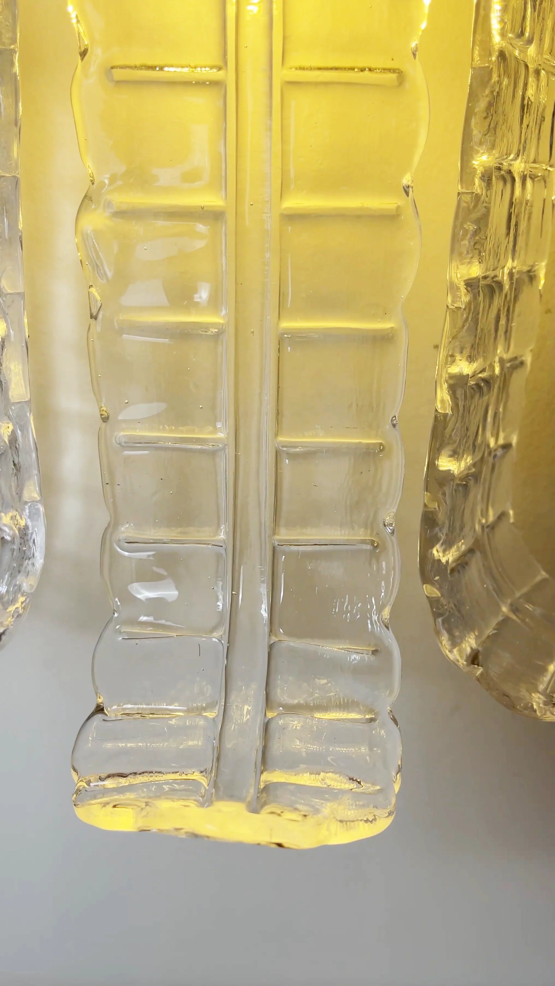 Elegant Murano Leaf Shape Glass Wall Sconce - Nuvé