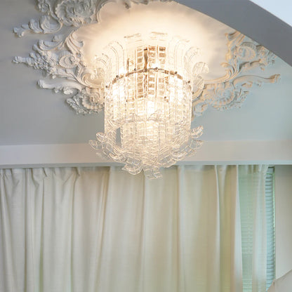 Elegant Murano Leaf Shaped Ceiling Lamp - Nuvé