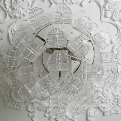Elegant Murano Leaf Shaped Ceiling Lamp - Nuvé