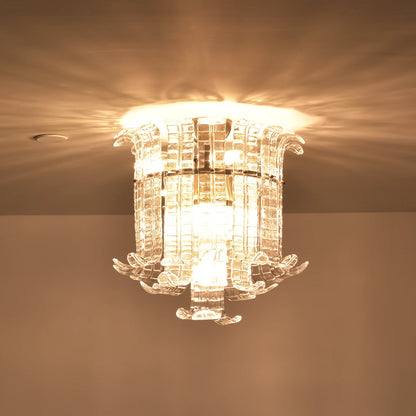 Elegant Murano Leaf Shaped Ceiling Lamp - Nuvé