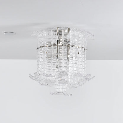 Elegant Murano Leaf Shaped Ceiling Lamp - Nuvé