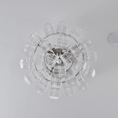 Elegant Murano Leaf Shaped Ceiling Lamp - Nuvé