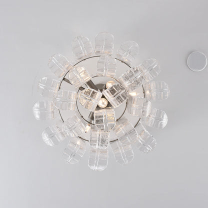 Elegant Murano Leaf Shaped Ceiling Lamp - Nuvé