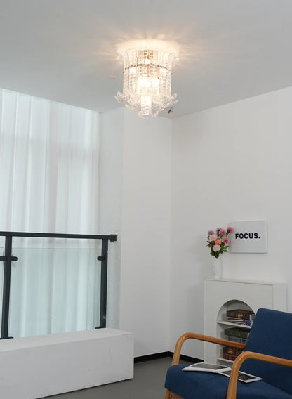 Elegant Murano Leaf Shaped Ceiling Lamp - Nuvé