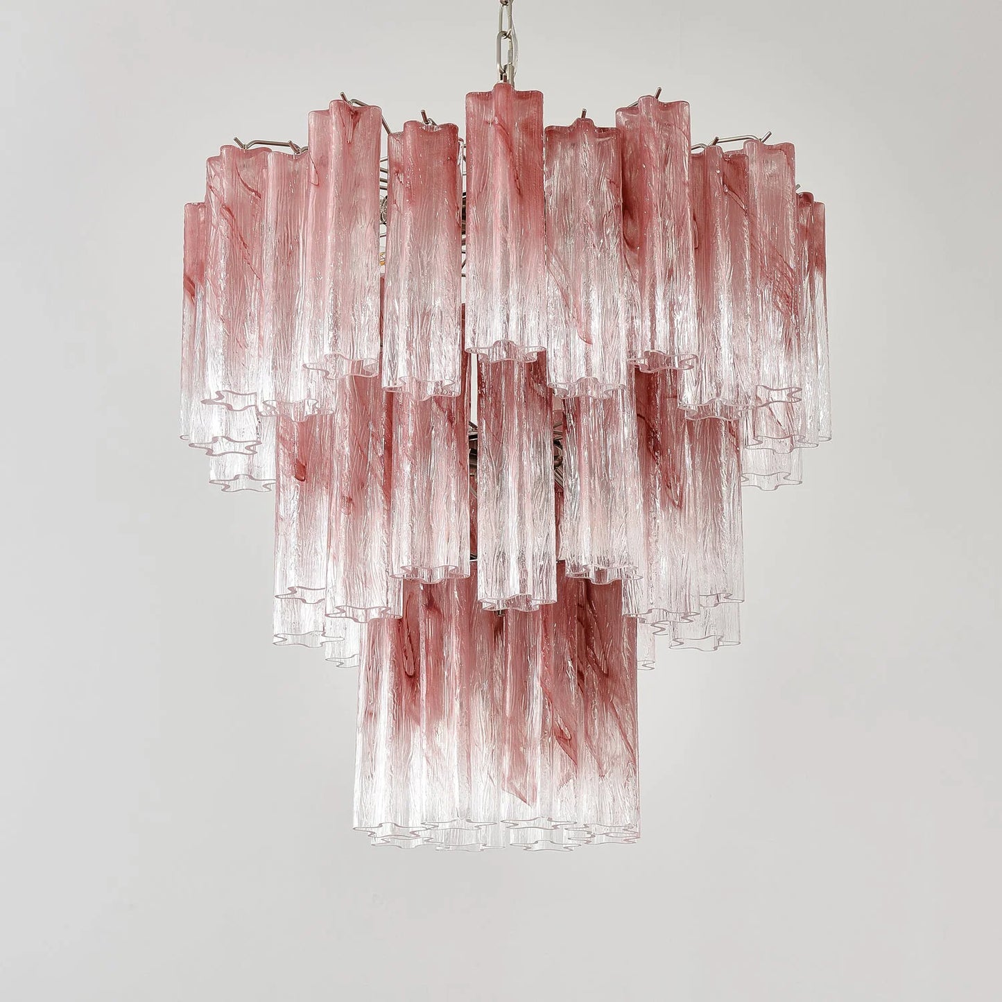Elegant Murano Pink Rose Chandelier - Nuvé