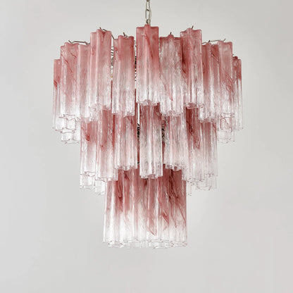 Elegant Murano Pink Rose Chandelier - Nuvé