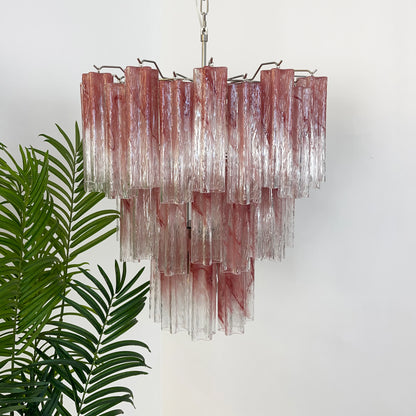 Elegant Murano Pink Rose Chandelier - Nuvé