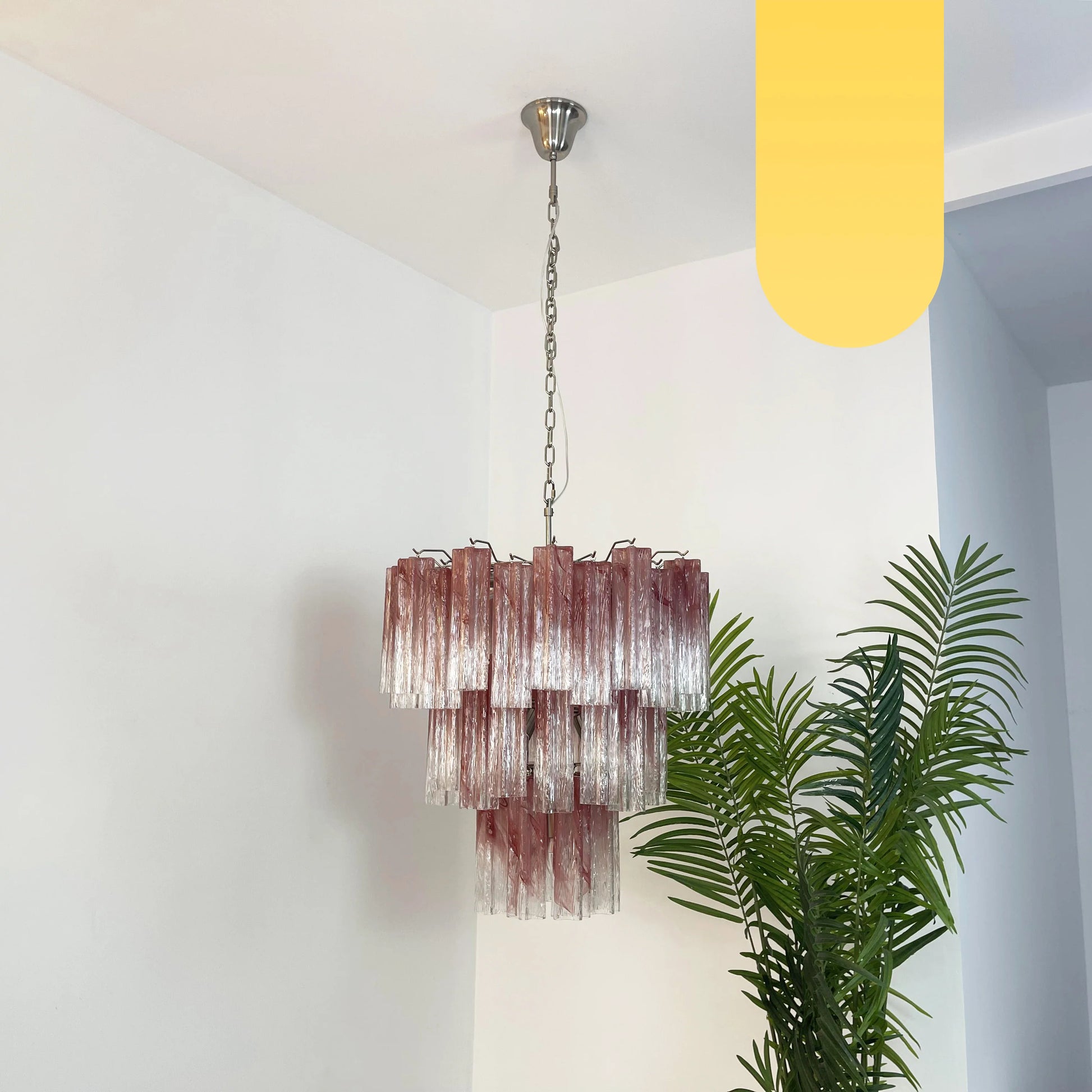 Elegant Murano Pink Rose Chandelier - Nuvé