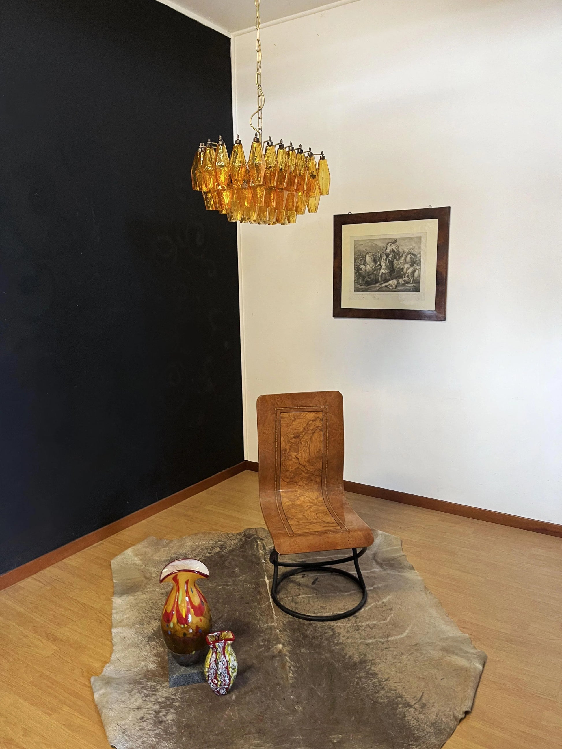 Poliedri Murano Amber Chandelier - Nuvé