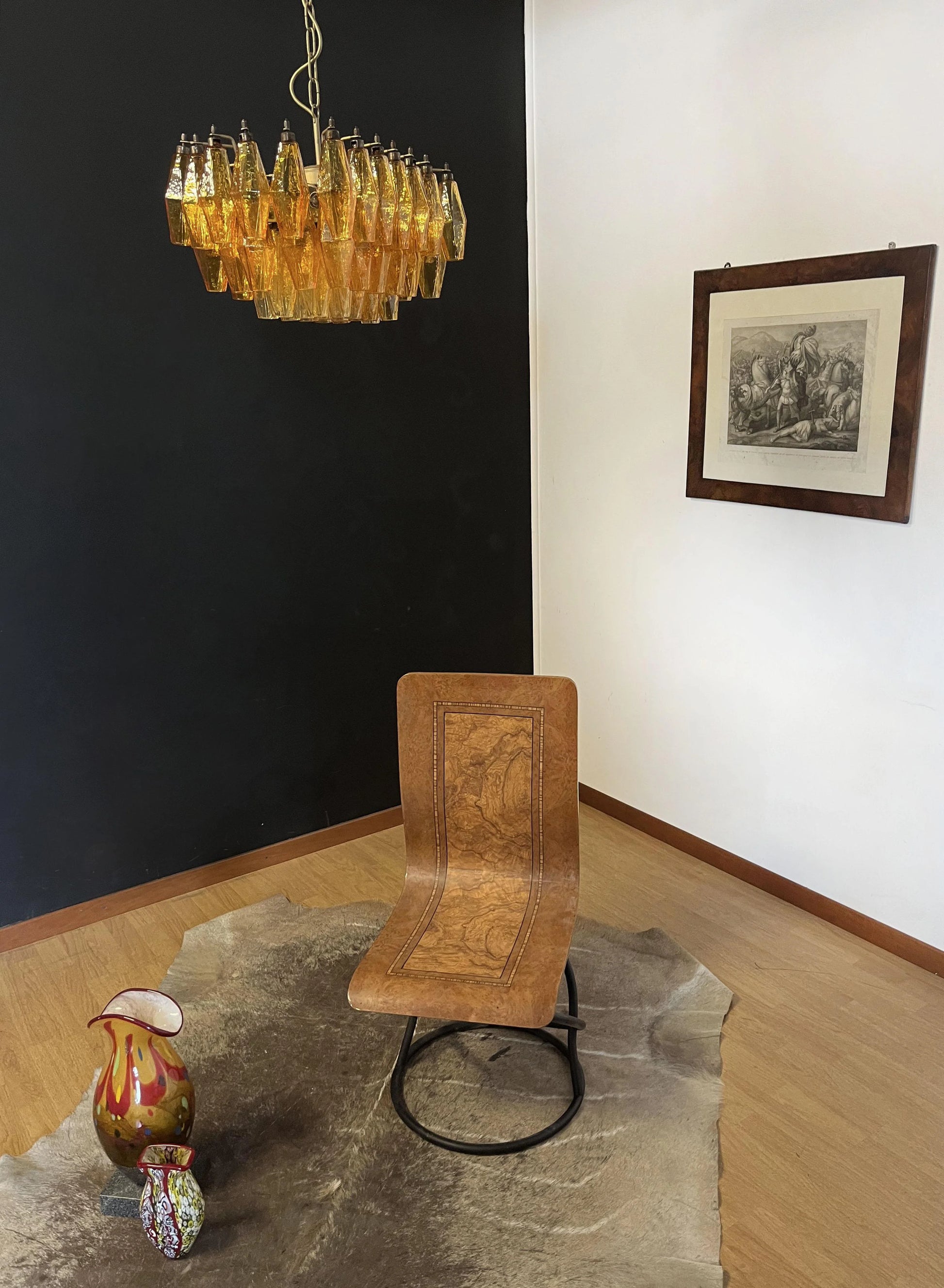 Poliedri Murano Amber Chandelier - Nuvé