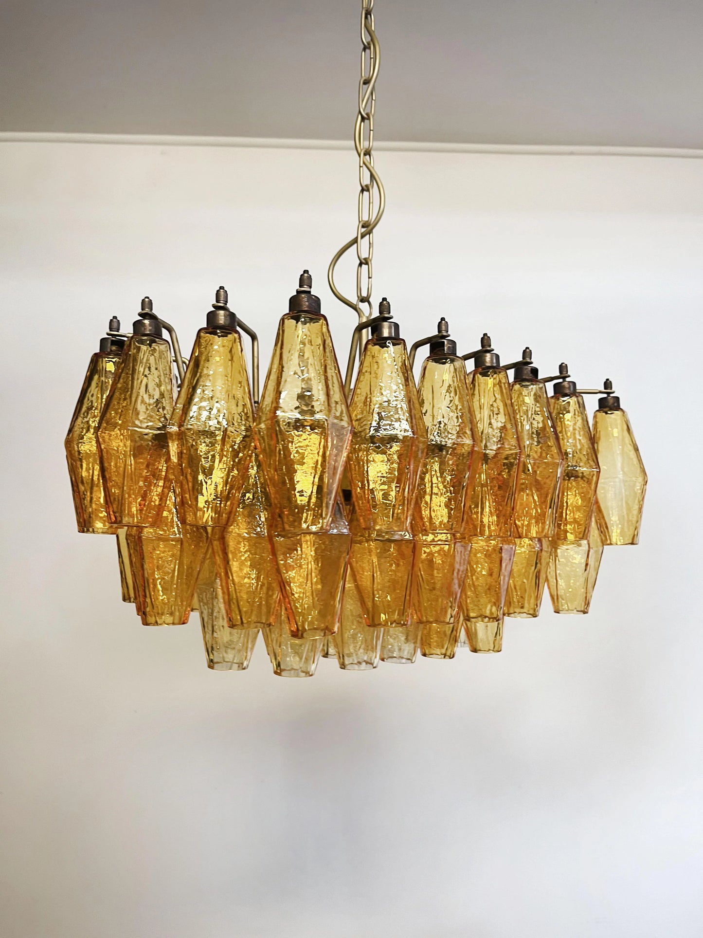 Poliedri Murano Amber Chandelier - Nuvé