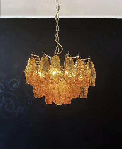 Poliedri Murano Amber Chandelier - Nuvé