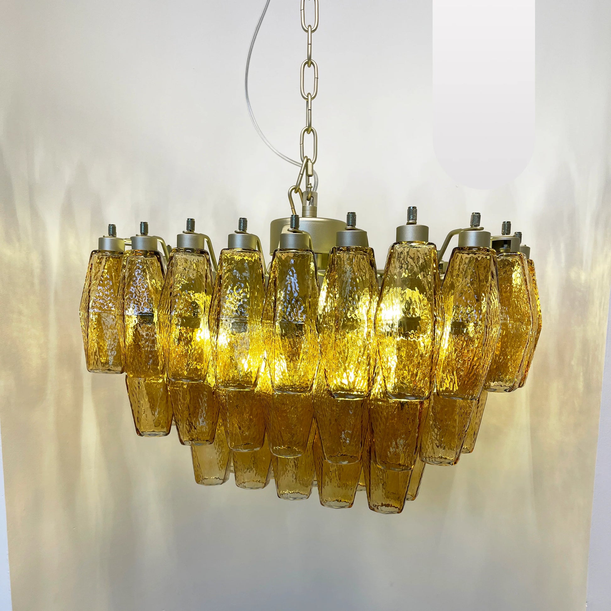 Poliedri Murano Amber Chandelier - Nuvé