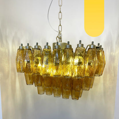 Poliedri Murano Amber Chandelier - Nuvé