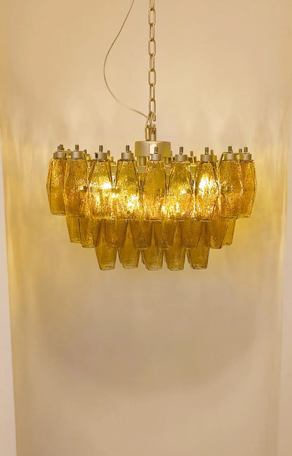 Poliedri Murano Amber Chandelier - Nuvé