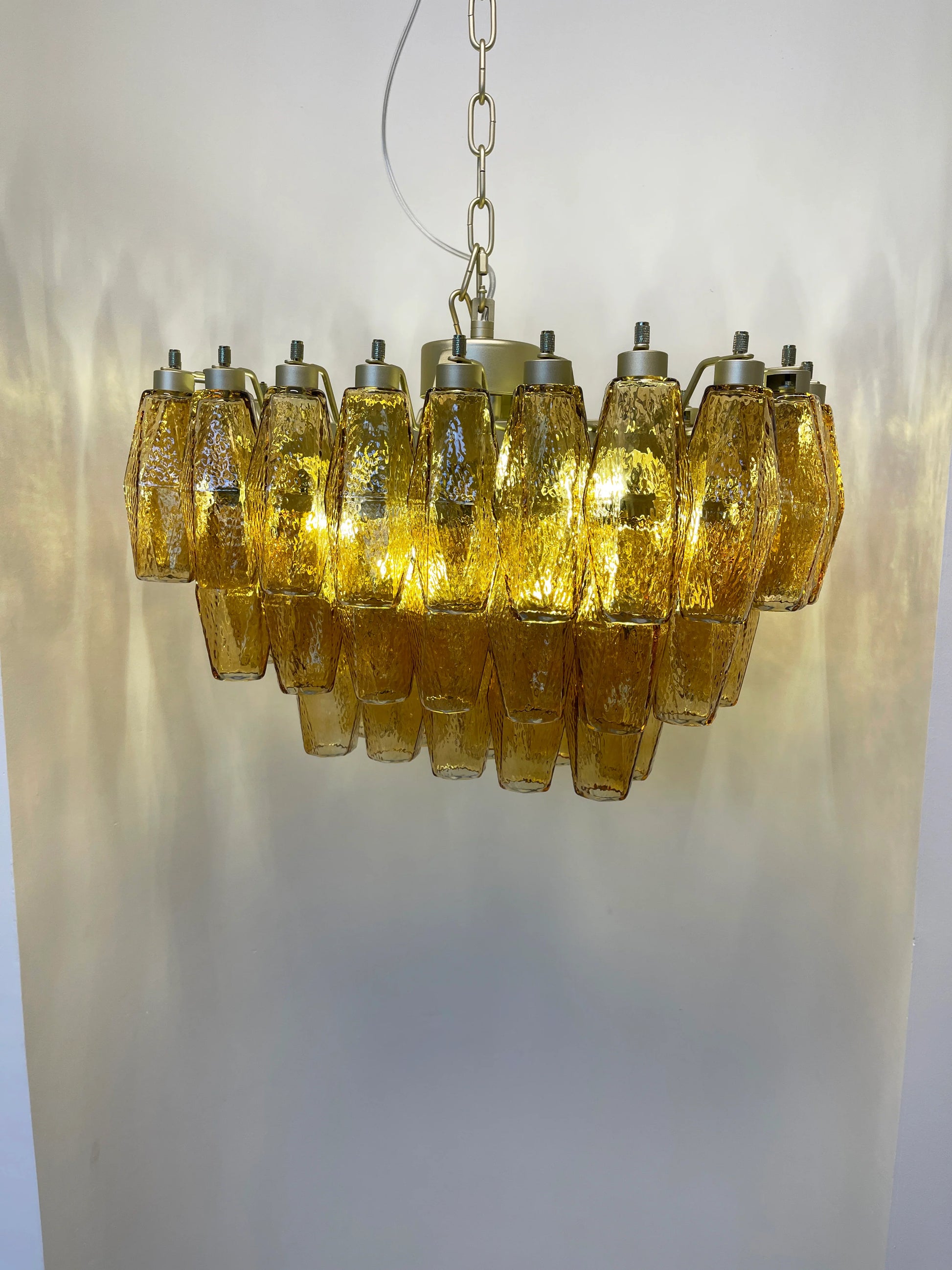 Poliedri Murano Amber Chandelier - Nuvé