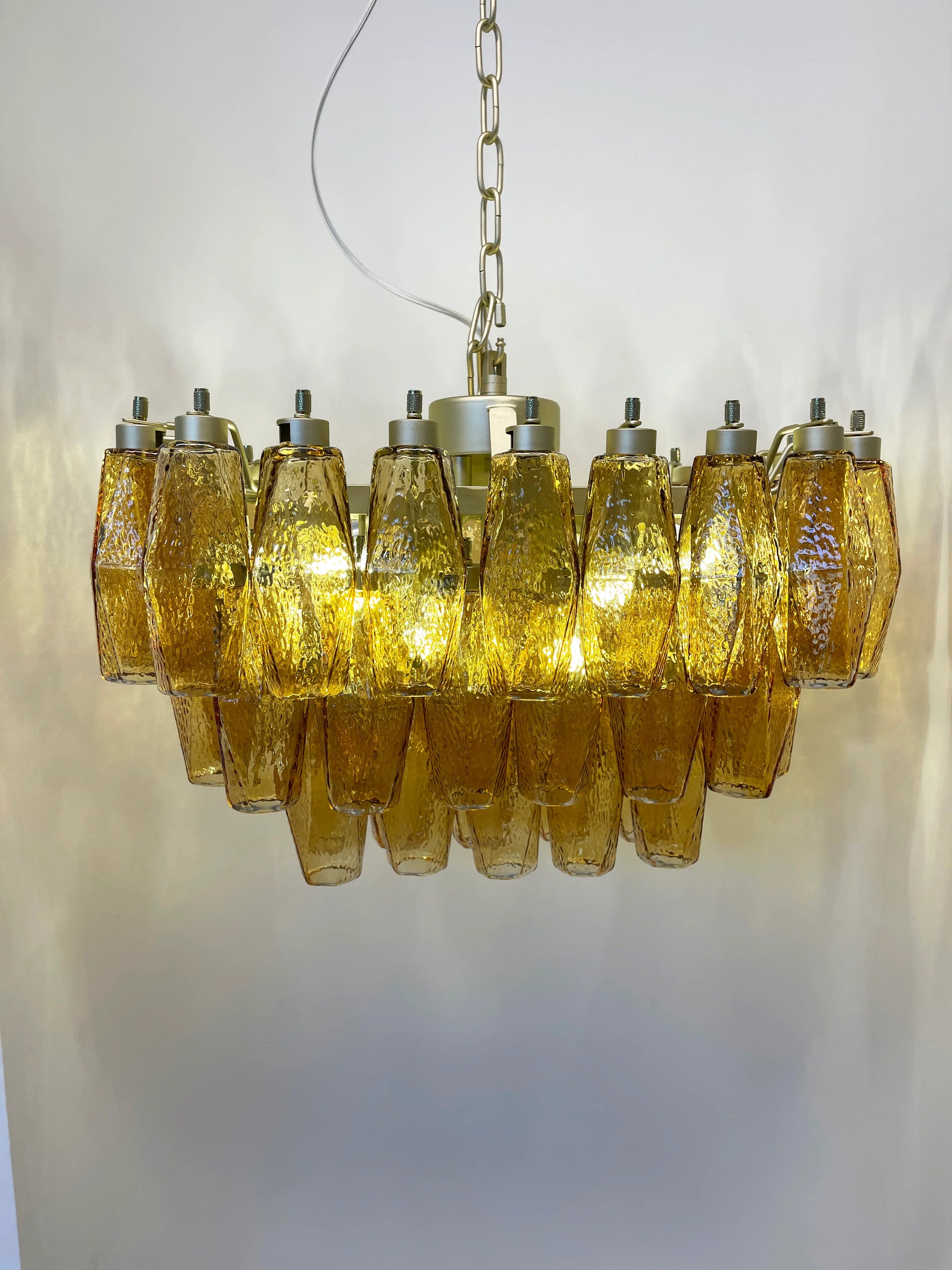 Poliedri Murano Amber Chandelier - Nuvé