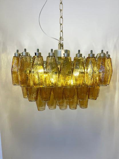 Poliedri Murano Amber Chandelier - Nuvé