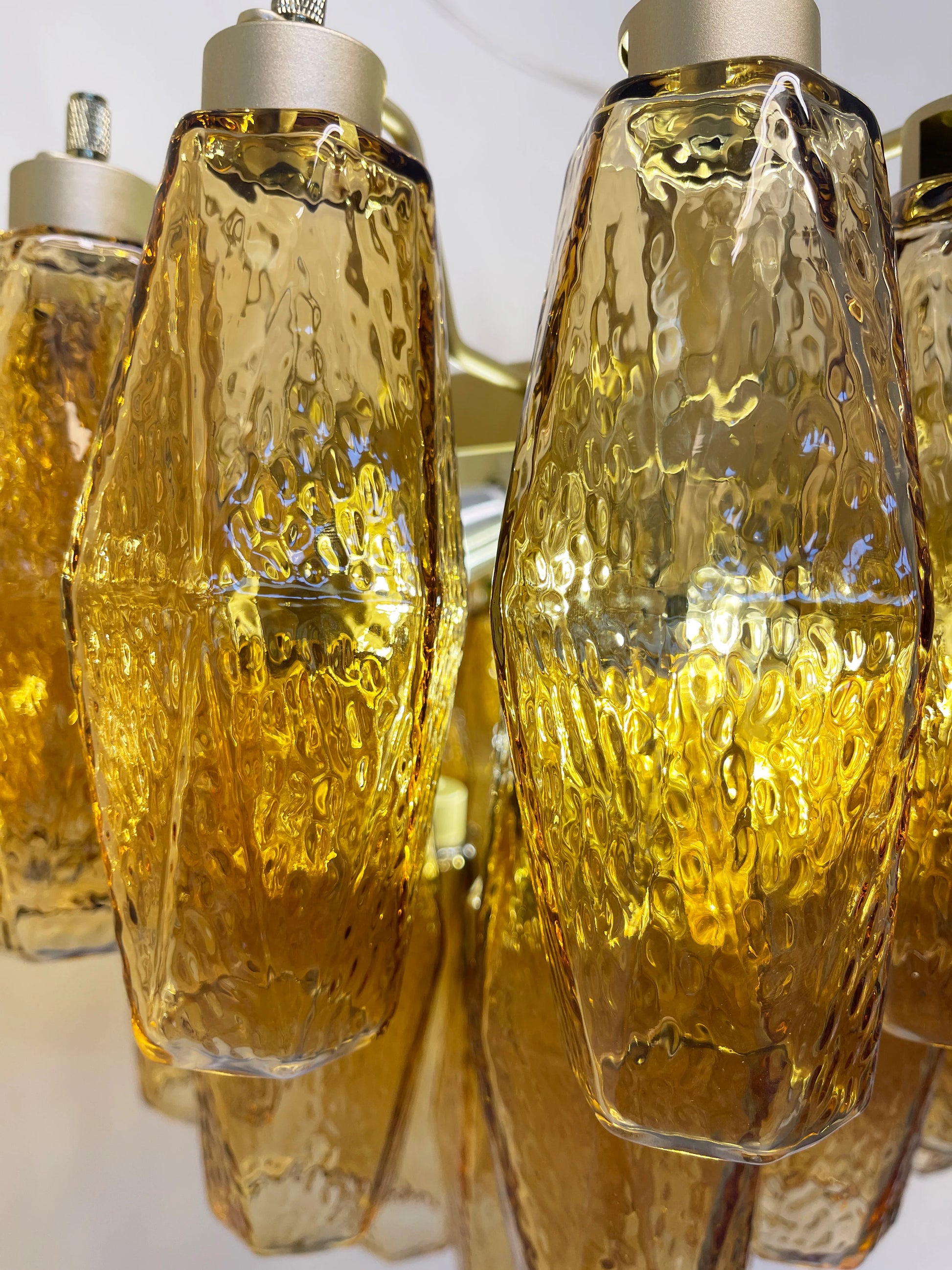Poliedri Murano Amber Chandelier - Nuvé
