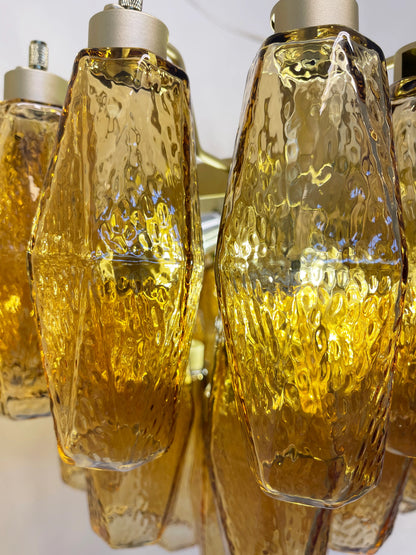 Poliedri Murano Amber Chandelier - Nuvé