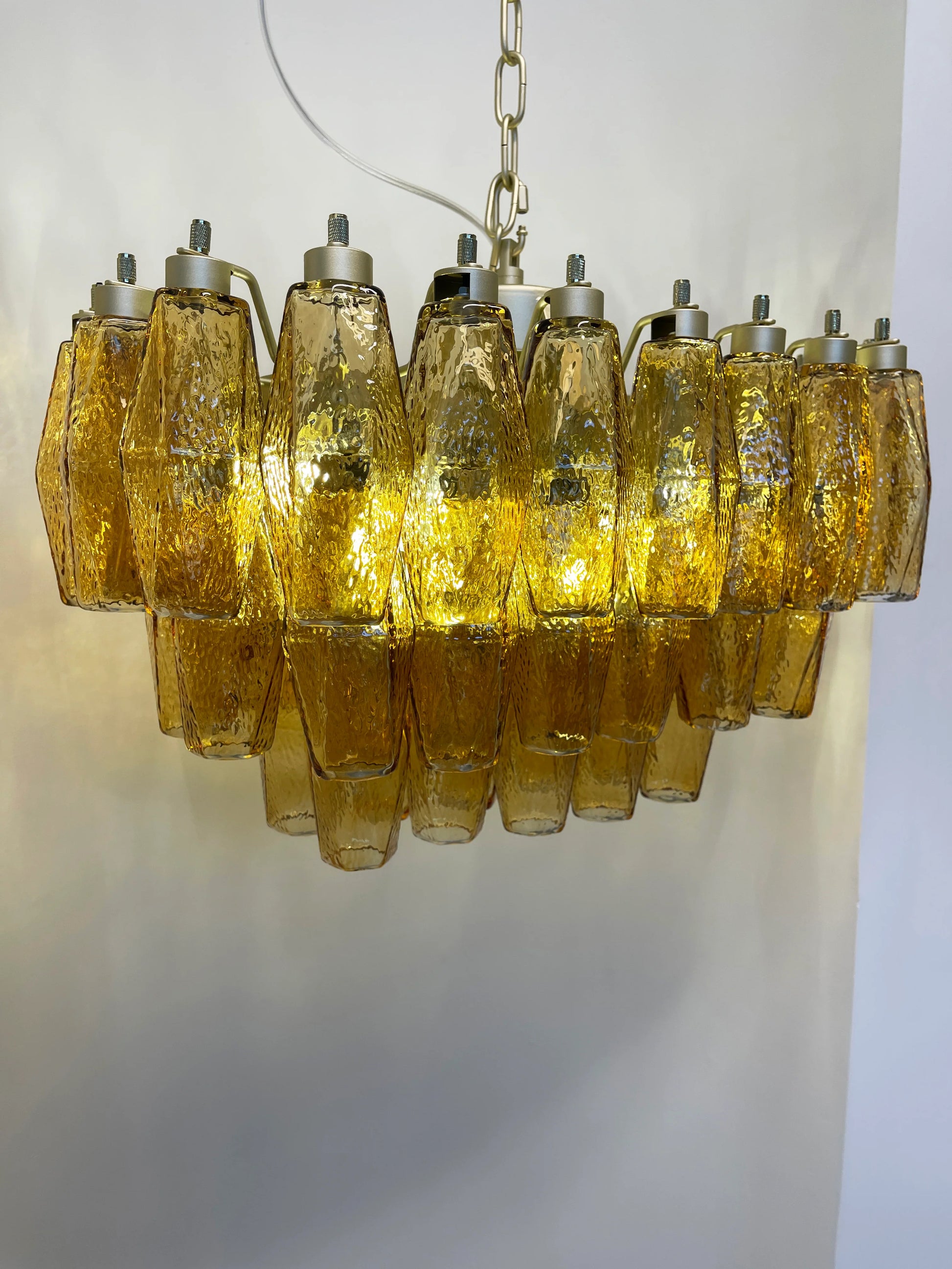 Poliedri Murano Amber Chandelier - Nuvé