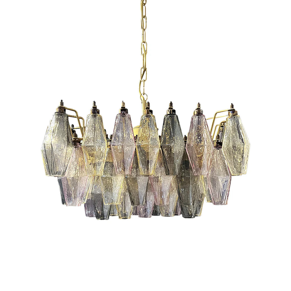 Poliedri Murano Colorful Chandelier - Nuvé