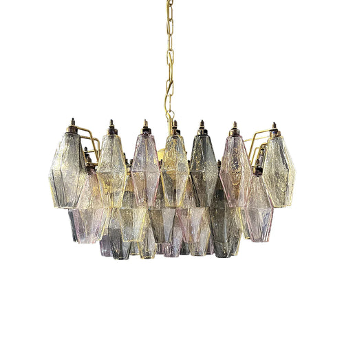 Poliedri Murano Colorful Chandelier - Nuvé