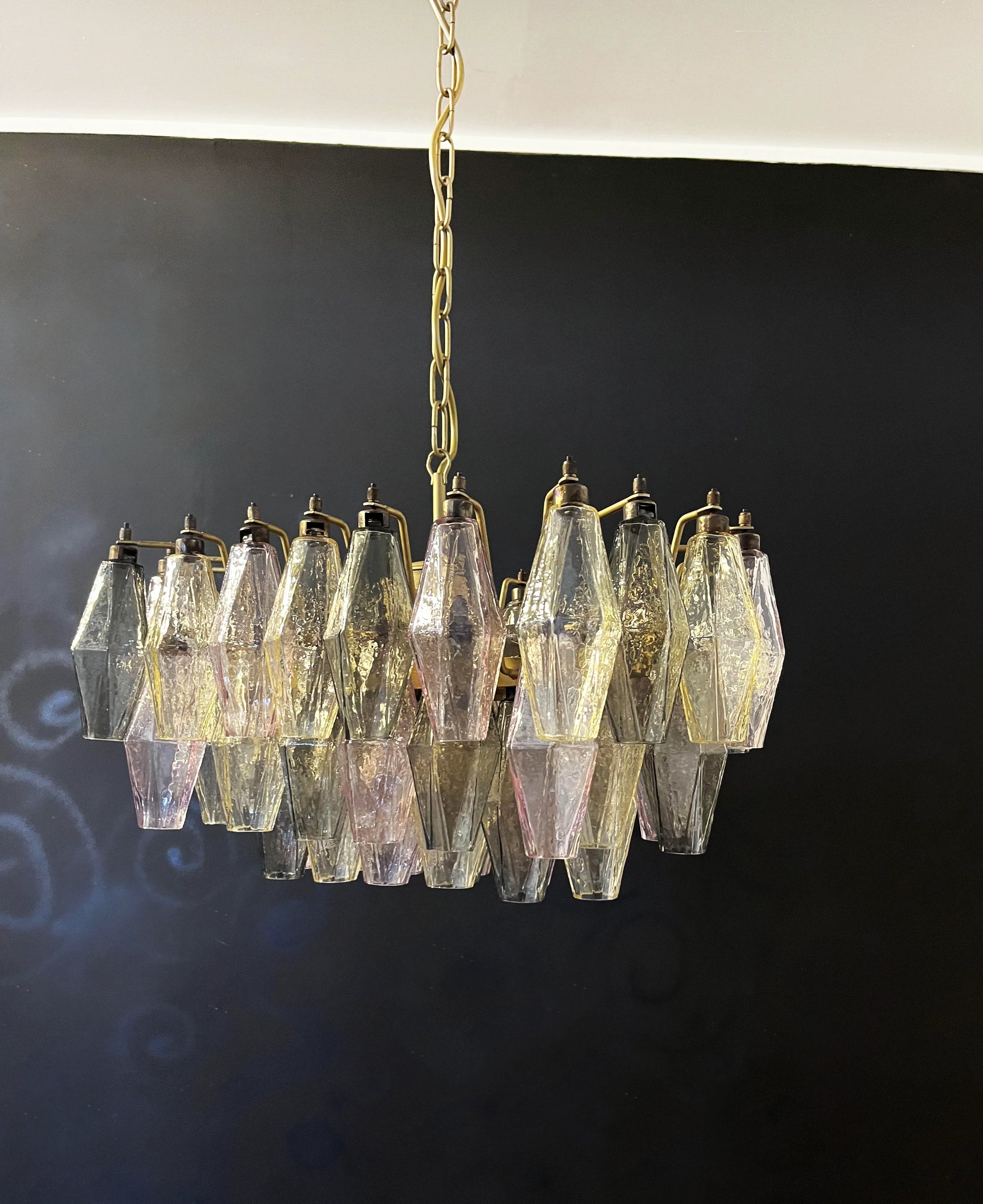 Poliedri Murano Colorful Chandelier - Nuvé