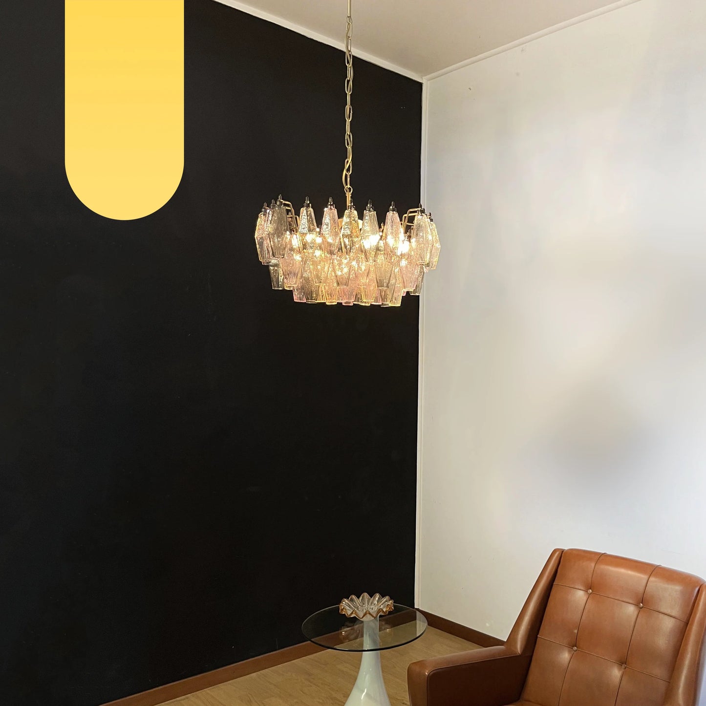 Poliedri Murano Colorful Chandelier - Nuvé