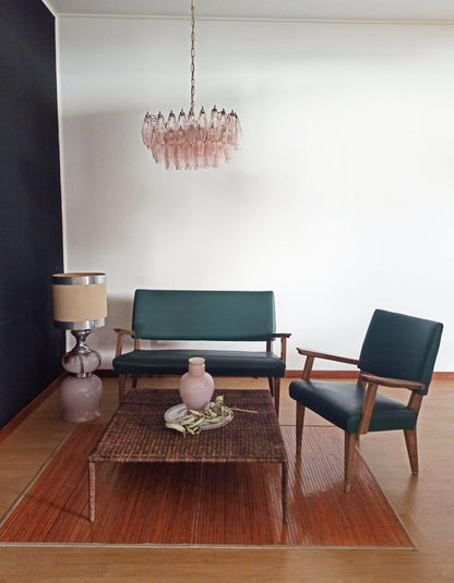 Poliedri Murano Pink Chandelier - Nuvé