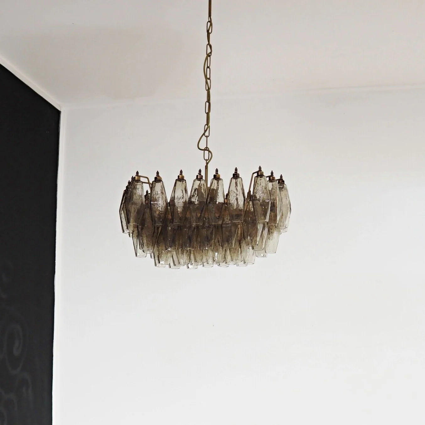 Poliedri Murano Smoked Chandelier - Nuvé