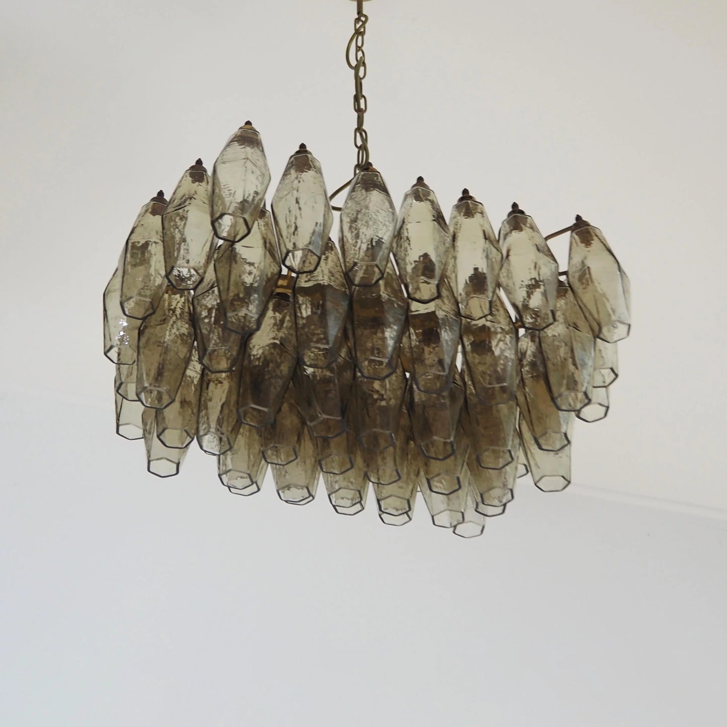 Poliedri Murano Smoked Chandelier - Nuvé