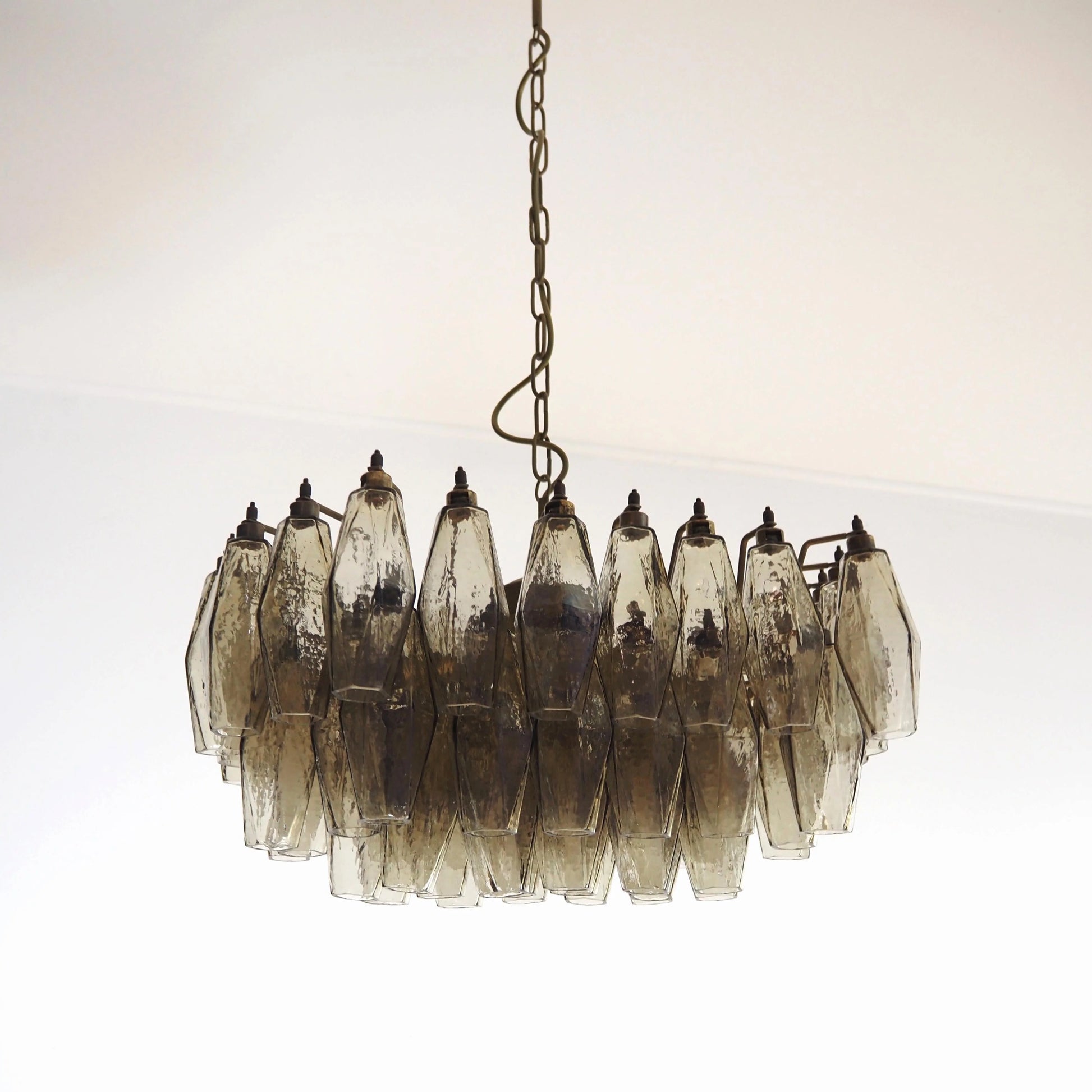 Poliedri Murano Smoked Chandelier - Nuvé