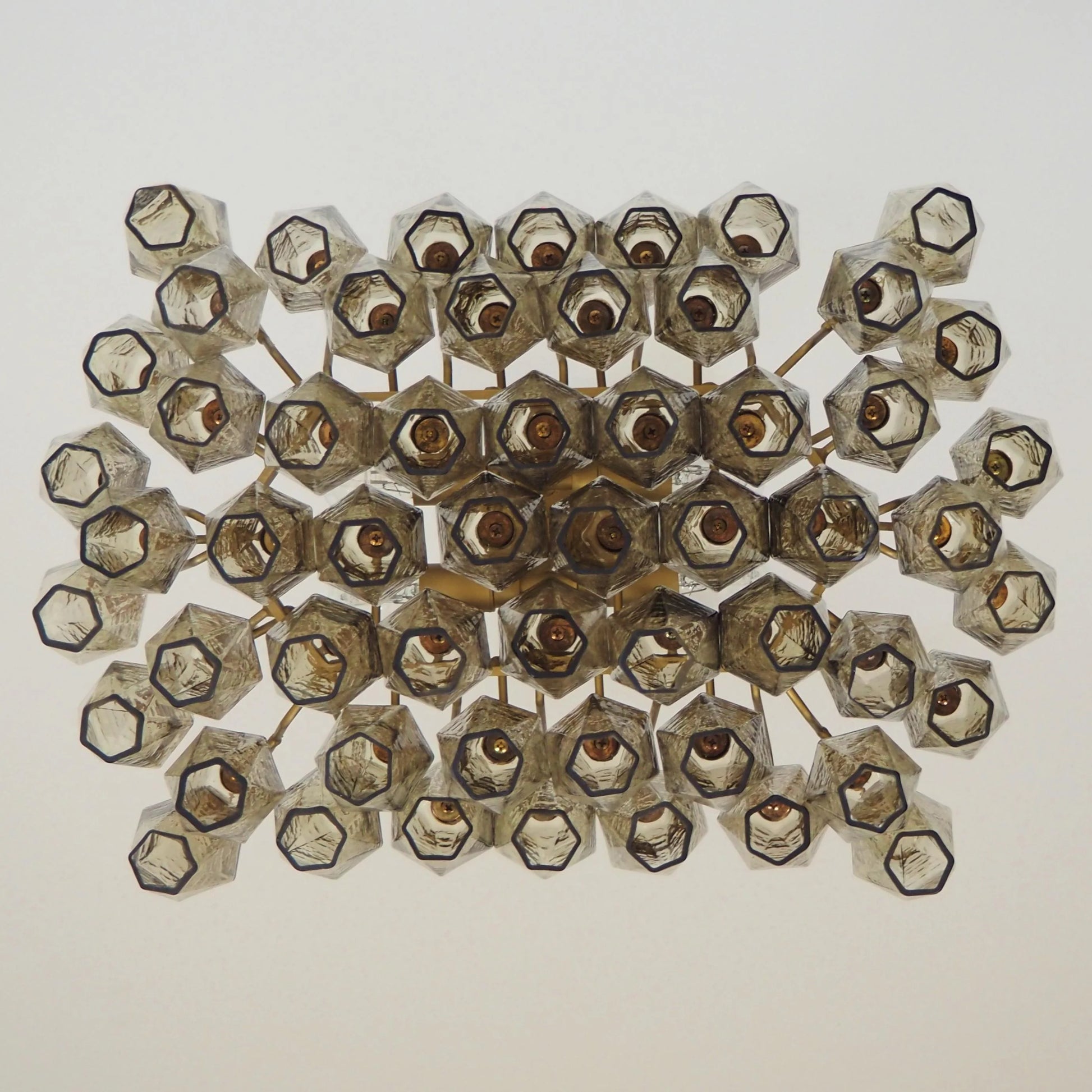 Poliedri Murano Smoked Chandelier - Nuvé
